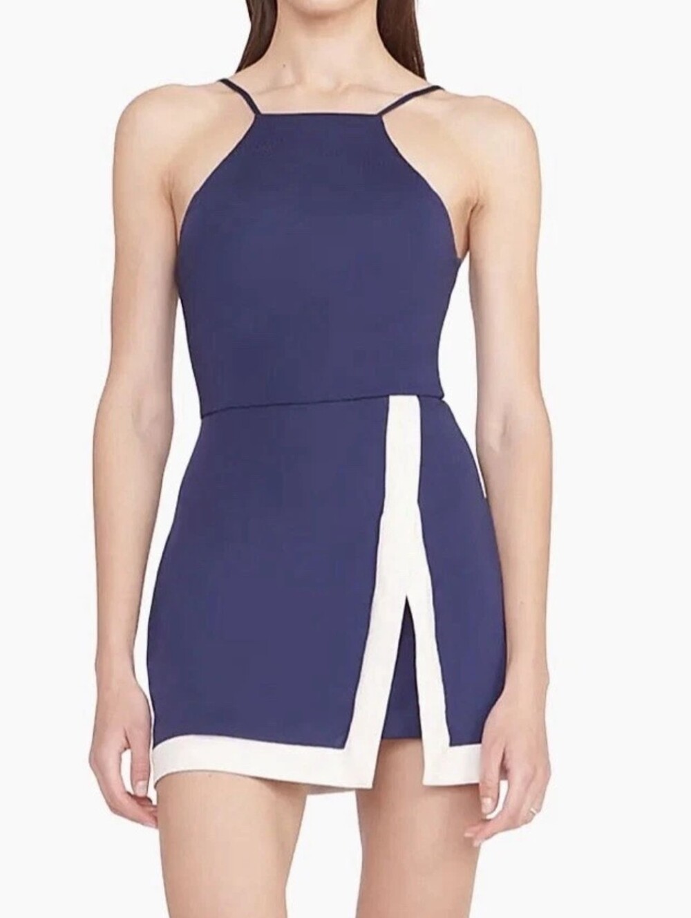 STAUD Top Spin Sport Dress Navy Size Medium